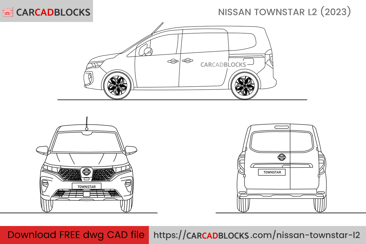 Nissan Townstar L2 CAD Block Free
