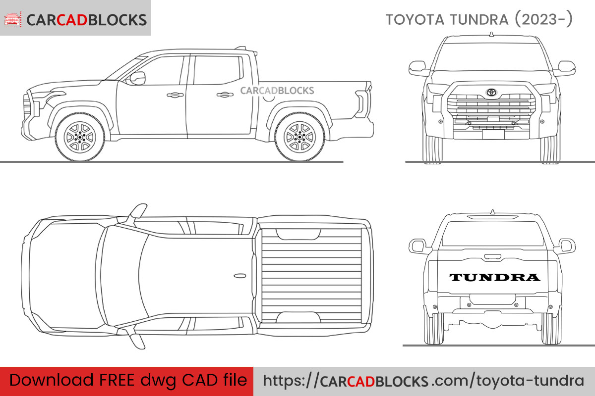 Toyota Tundra CAD Block Free